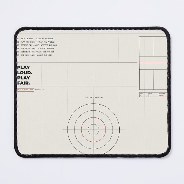 Item preview, Padel Manifesto Swiss Grid Poster Design designed and sold by CourtCultureHQ.