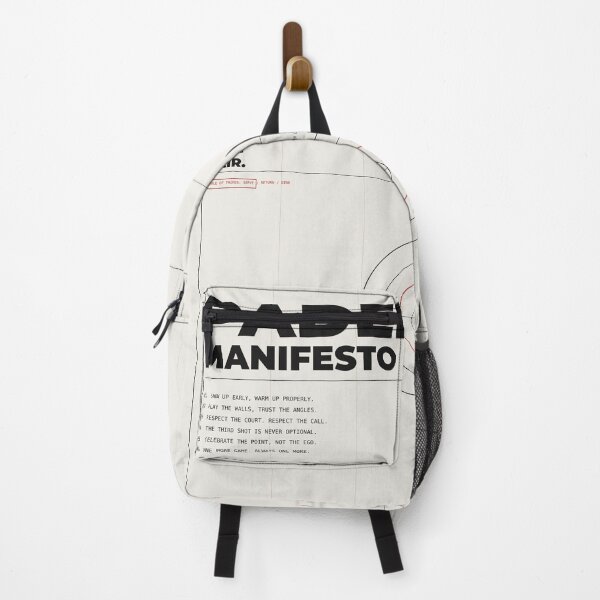 Item preview, Padel Manifesto Swiss Grid Poster Design designed and sold by CourtCultureHQ.