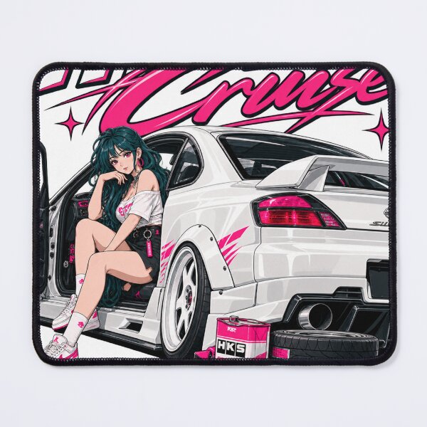 Item preview, Hyper Cruise JDM Sports Car Anime Girl designed and sold by NzrProcreate.