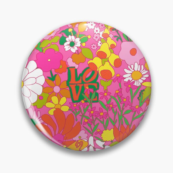 Item preview, 60's Groovy Garden in Hot Pink designed and sold by YesterdayColl.