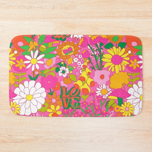 Item preview, 60's Groovy Garden in Hot Pink designed and sold by YesterdayColl.