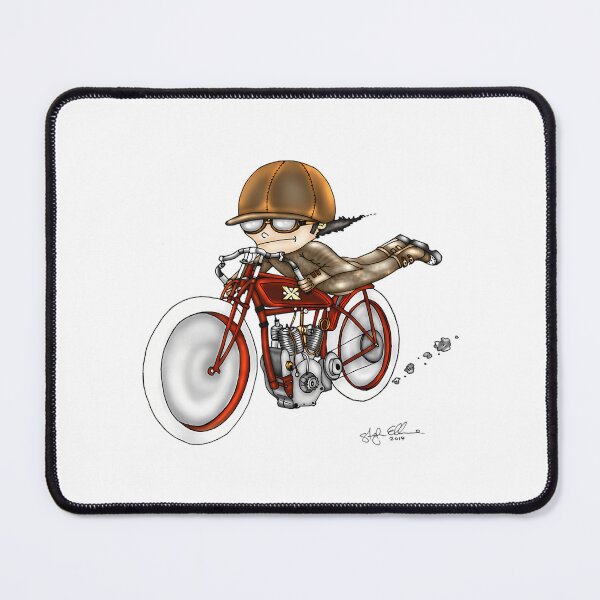 Item preview, Motorcycle Excelsior Style (Red Bike) designed and sold by CandiHinojosa.