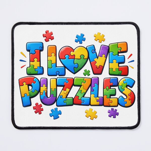 Item preview, I Love Puzzles designed and sold by Lori Winslow Designs.
