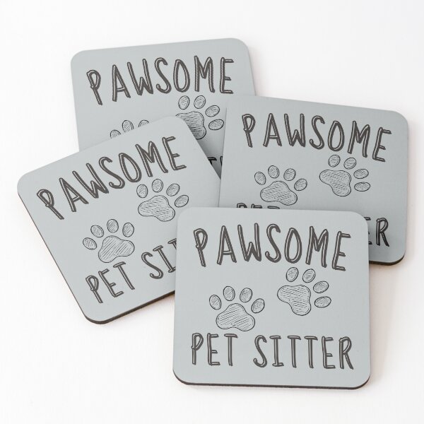 Item preview, Pawsome Pet Sitter, Cat dog Nanny, Gift for Pet Sitter, Love Cats Dogs Doodle Paw Print Animals designed and sold by Forevermore.