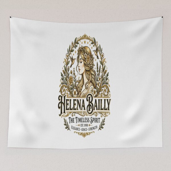 Item preview, Helena Bailly – The Timeless Spirit Vintage Floral Portrait designed and sold by ActionForge.