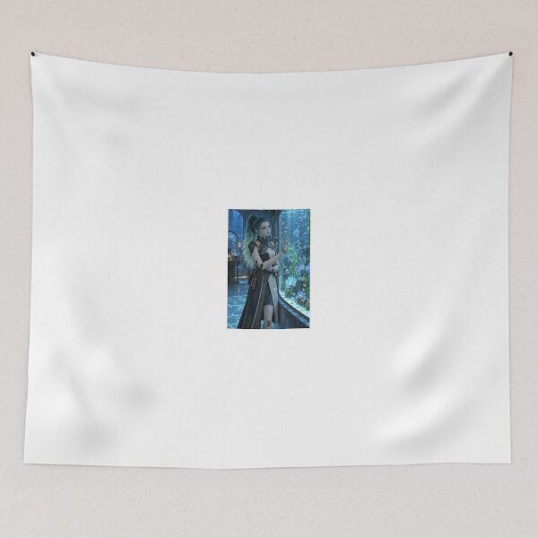Item preview, Woman in blue gown by glowing fish tank designed and sold by CathryneDelamort.