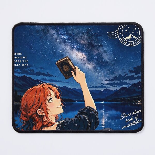 Item preview, New Zealand — Lake Tekapo — A Dreamy Night Beneath the Milky Way and Southern Stars designed and sold by DibujandoPorfa.