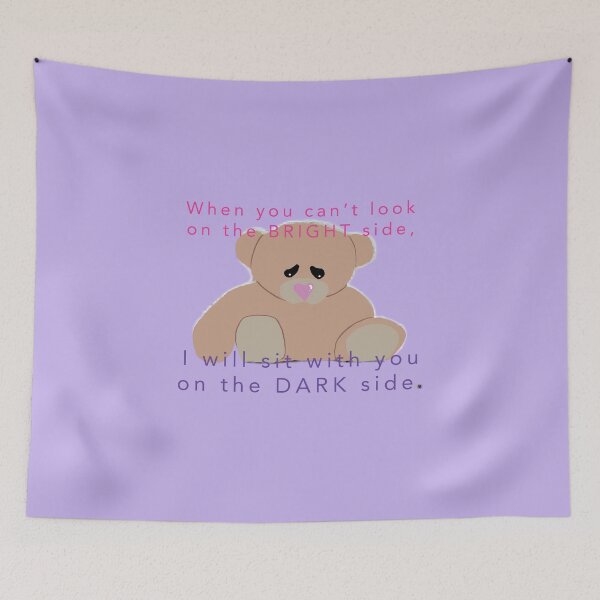 Item preview, can't see the Bright side of life, I will sit with you on the DARK side. designed and sold by StudioTanoshiiNeko.