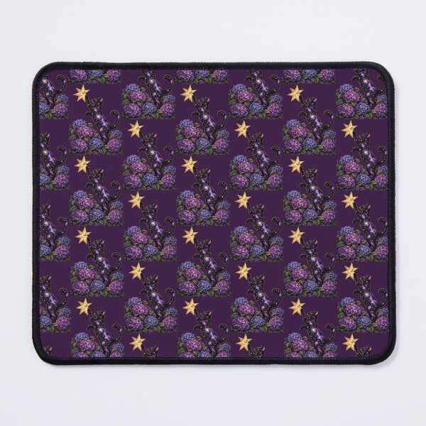 Item preview, Whimsigoth Hydrangea and Celestial Star Cat Pattern designed and sold by scicilysimonee.