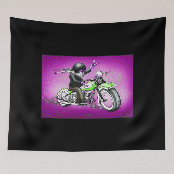 Item preview, Psychedelic Harley Style Motorcycle Design designed and sold by CandiHinojosa.