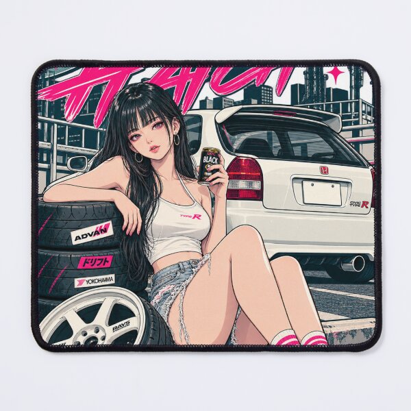 Item preview, Urban Hatch JDM Hatchback Anime Girl designed and sold by NzrProcreate.
