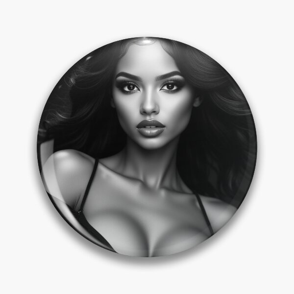 Item preview, Kitka | Black and White Beauty Portrait designed and sold by KasaHunterHarem.