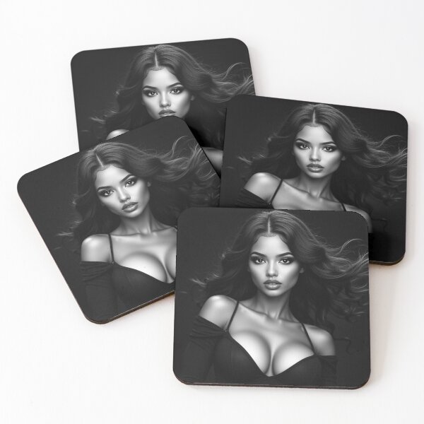 Item preview, Kitka | Black and White Beauty Portrait designed and sold by KasaHunterHarem.