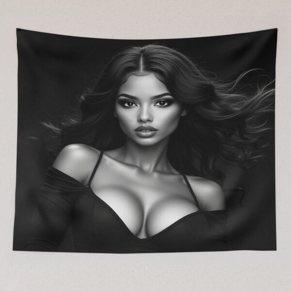 Item preview, Kitka | Black and White Beauty Portrait designed and sold by KasaHunterHarem.