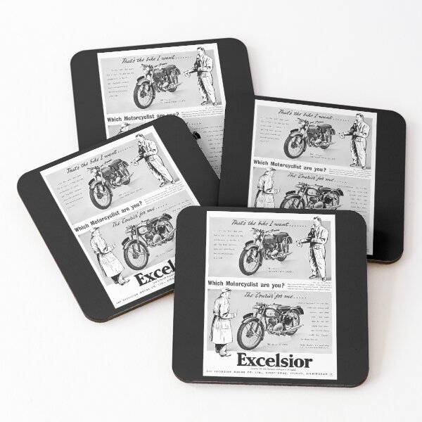 Item preview, 1953 Excelsior Motorcycle Advert designed and sold by CandiHinojosa.