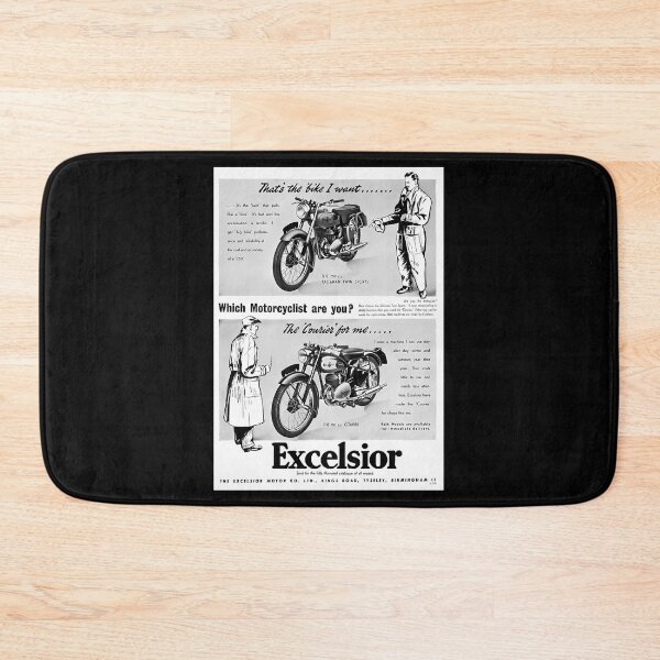 Item preview, 1953 Excelsior Motorcycle Advert designed and sold by CandiHinojosa.