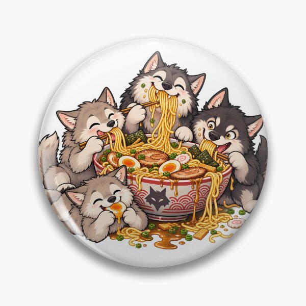 Item preview, Wolves Just Wanna Have Ramen designed and sold by nikkolaus.