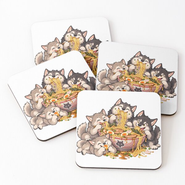 Item preview, Wolves Just Wanna Have Ramen designed and sold by nikkolaus.