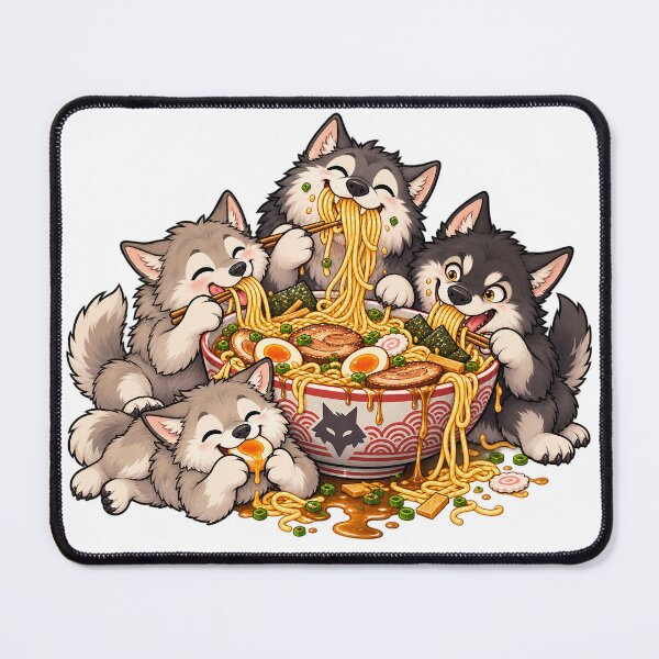 Item preview, Wolves Just Wanna Have Ramen designed and sold by nikkolaus.