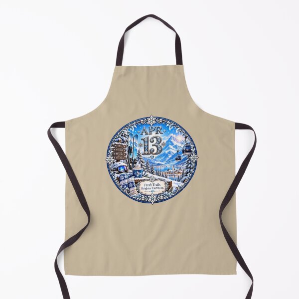 Item preview, April 13 Birthday Ski Mountain Design | Winter Adventure Birthday Gift designed and sold by LunaMoments.