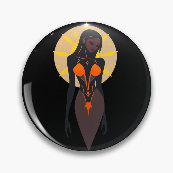 Item preview, Solar Eclipse Goddess - Celestial Sun Queen Art designed and sold by ERODED SELF.