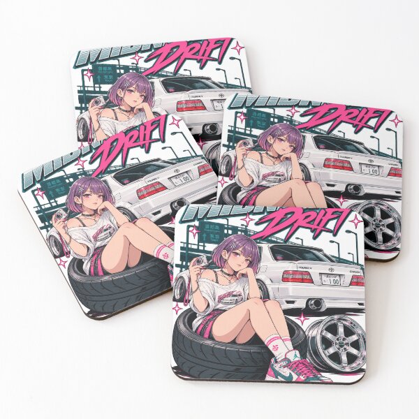 Item preview, Midnight Drift JDM Sports Sedan Anime Girl designed and sold by NzrProcreate.
