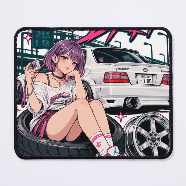 Item preview, Midnight Drift JDM Sports Sedan Anime Girl designed and sold by NzrProcreate.