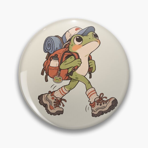 Artikelvorschau, Wandern mit Frosch – Niedliches Rucksackabenteuer entworfen und verkauft von thatsmaddierose.