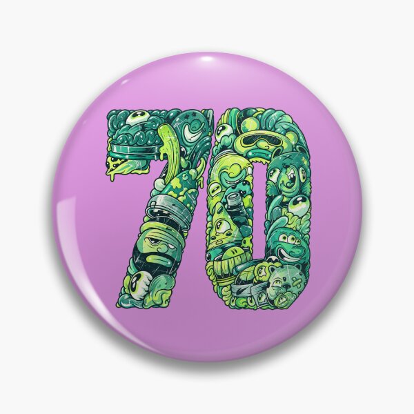 Item preview, Funny 70th Birthday Graffiti Faces designed and sold by Artistikastore.