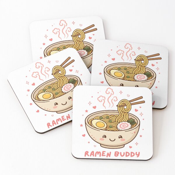 Item preview, Ramen Buddy Kawaii Cute Ramen Bowl Funny Food Sticker designed and sold by dostielee.
