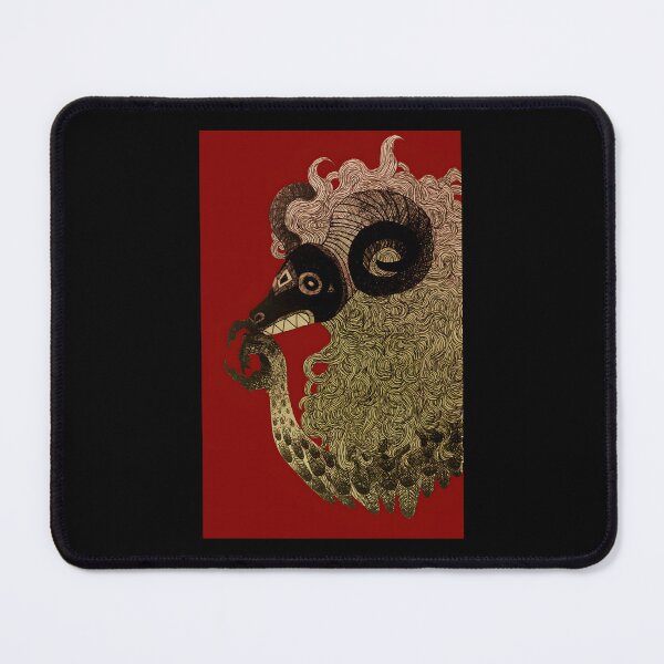 Item preview, Whimsical Ram Creature Artwork designed and sold by Catsi-Nook-Art.