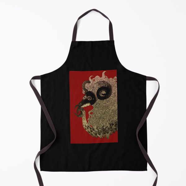 Item preview, Whimsical Ram Creature Artwork designed and sold by Catsi-Nook-Art.