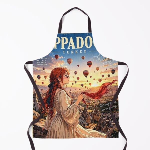 Item preview, Turkey — Cappadocia — A Magical Sunrise Above Fairy Chimneys and Floating Balloons designed and sold by DibujandoPorfa.