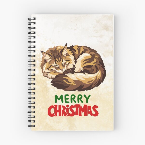 Item preview, Cute Maine Coon Cat Merry Christmas Holiday Art designed and sold by stormk10.