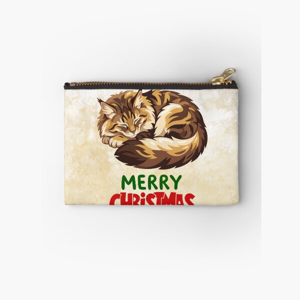 Item preview, Cute Maine Coon Cat Merry Christmas Holiday Art designed and sold by stormk10.