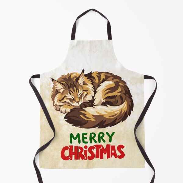 Item preview, Cute Maine Coon Cat Merry Christmas Holiday Art designed and sold by stormk10.