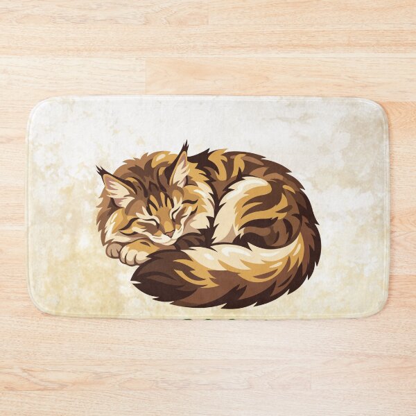 Item preview, Cute Maine Coon Cat Merry Christmas Holiday Art designed and sold by stormk10.