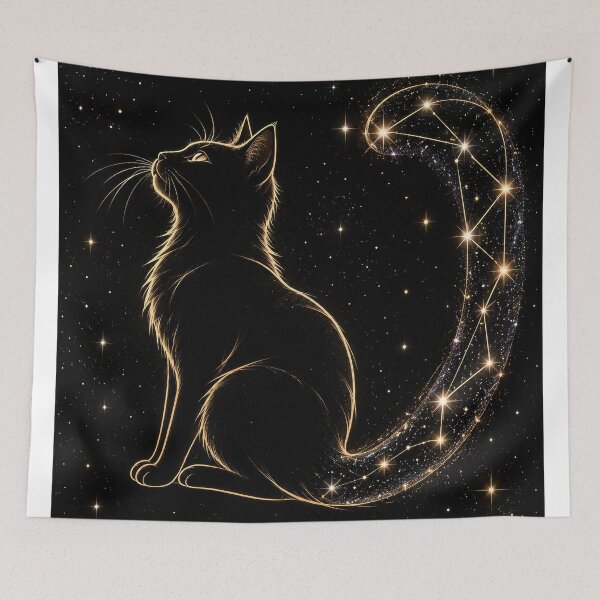 Item preview, Golden Celestial Cat Constellation designed and sold by The-Library.