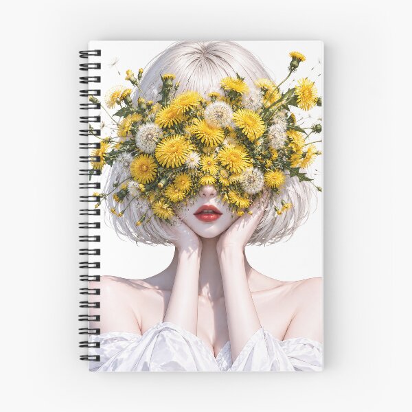 Item preview, Dandelion Dream The Girl Behind the Flowers designed and sold by kaipapershop.