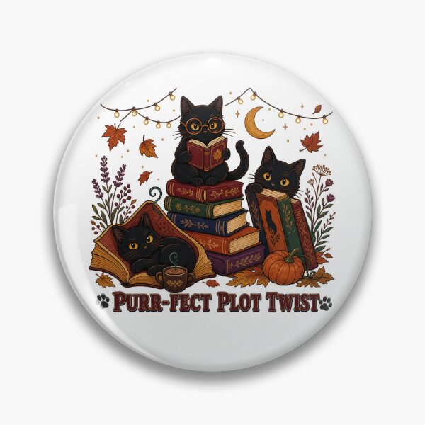 Item preview, Black Cat Reading Shirt, Purr-fect Plot Twist Bookish Tee designed and sold by MOSIDRIP™.