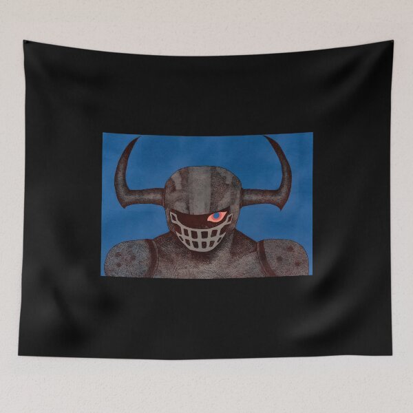 Item preview, Fierce Warrior with Horned Helmet Art designed and sold by Catsi-Nook-Art.