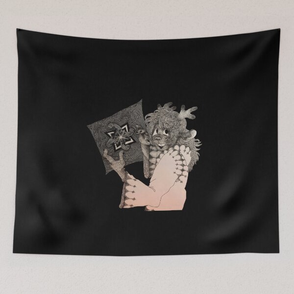 Item preview, Whimsical Animal Character with Spiral Design designed and sold by Catsi-Nook-Art.