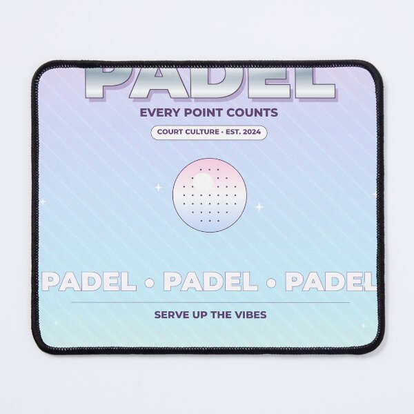 Item preview, Padel Y2K Chrome Poster Design designed and sold by CourtCultureHQ.