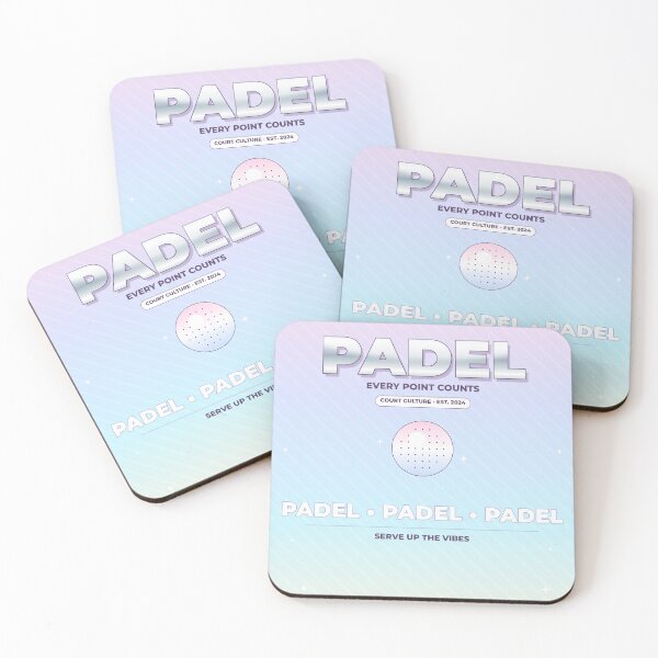 Item preview, Padel Y2K Chrome Poster Design designed and sold by CourtCultureHQ.