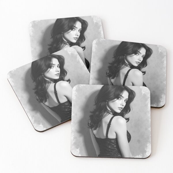 Item preview, Over the Shoulder Charcoal | Black and White Beauties designed and sold by KasaHunterHarem.