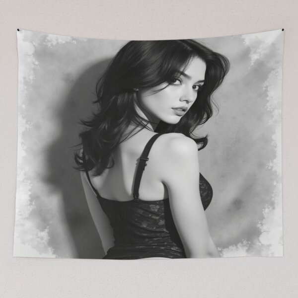 Item preview, Over the Shoulder Charcoal | Black and White Beauties designed and sold by KasaHunterHarem.