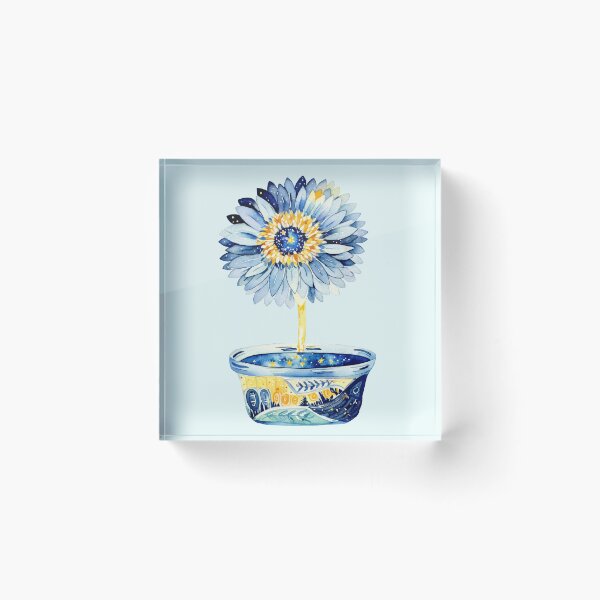 Item preview, Sunflower - blue and yellow designed and sold by Maticebysil.