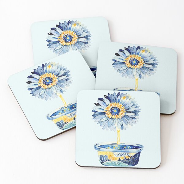 Item preview, Sunflower - blue and yellow designed and sold by Maticebysil.