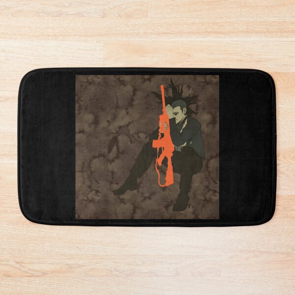 Item preview, Anime Character with Rifle in Grunge Style designed and sold by Catsi-Nook-Art.