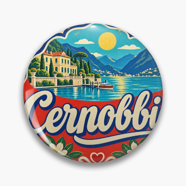 Item preview, Cernobbio Italy Travel Souvenir Painted Italian Sign designed and sold by VisualArtsOasis.